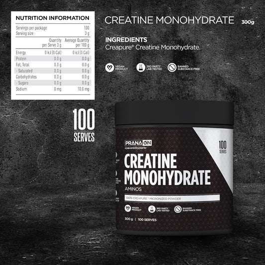 PranaON Amino Creatine Monohydrate Muscle Power 300g