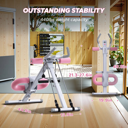 MERACH Pink Abdominal Trainer Adjustable & Foldable