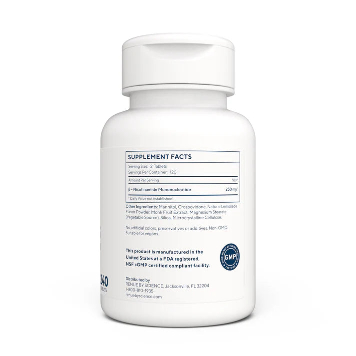 NMNs (Fast Dissolve Sublingual Tabs) 125mg Renue By Science