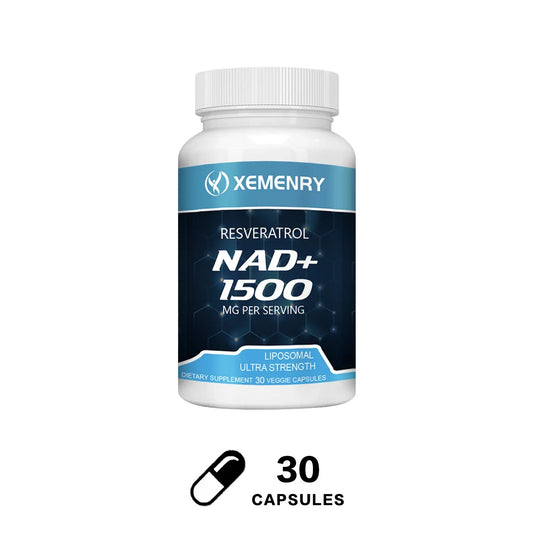 Xemenry NAD+ Resveratrol Supplement (60 Capsules)