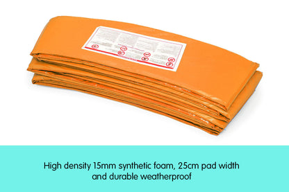 Kahuna 10ft Trampoline Replacement Pad Round - Orange