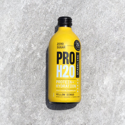 PRO H20 Sparkling Water 20g Protein Hydration Drink Zero Sugar - Yellow Dingo