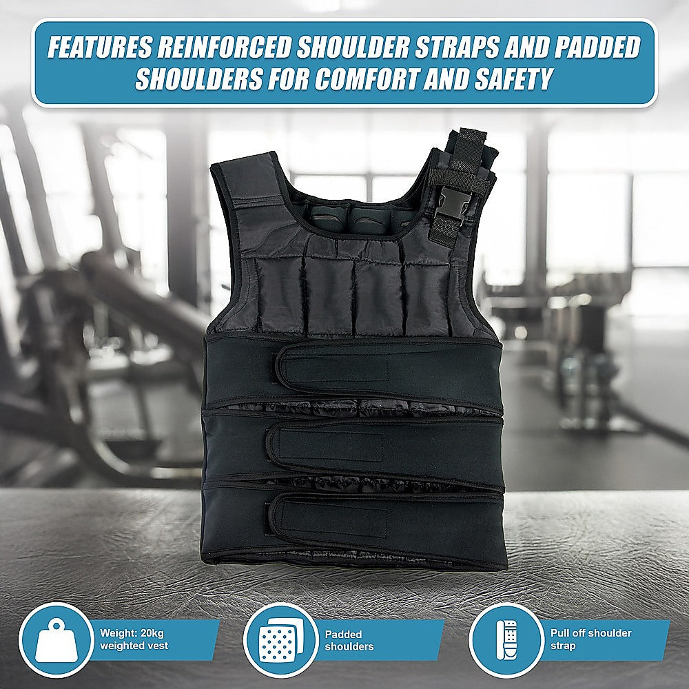 20Kg Adjustable Weighted Training Vest