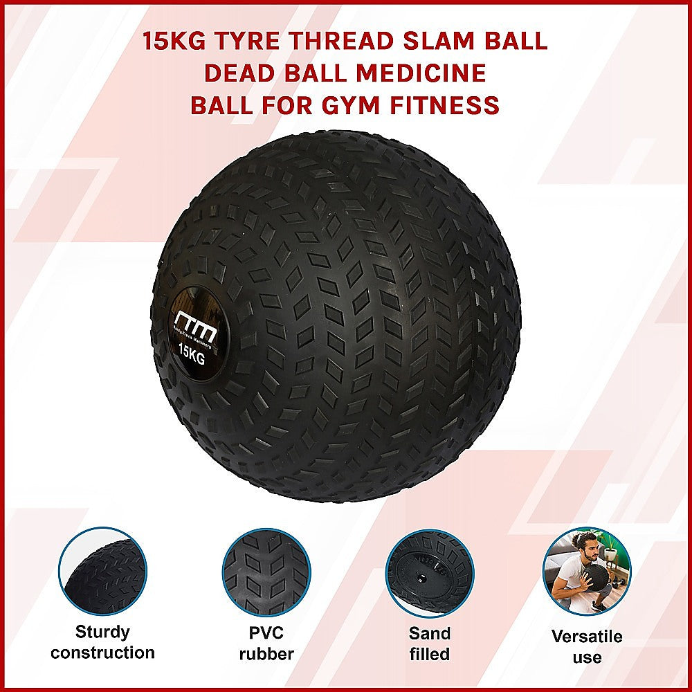 15kg Tyre Thread Slam Ball Dead Ball Medicine Ball