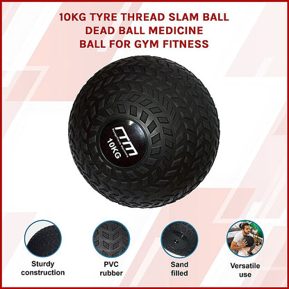 10kg Tyre Thread Slam Ball Dead Ball Medicine Ball