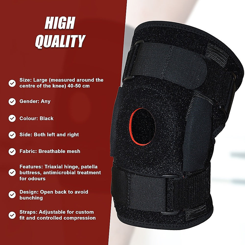 Hinged Knee Brace Support ~ ACL MCL ligament Runner's Knee