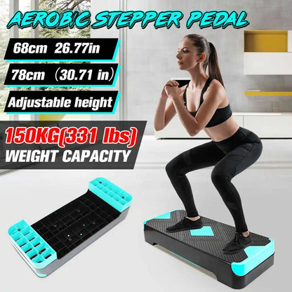 NNEOBA 150KG Fitness Aerobic Step Adjustable Non-slip Cardio