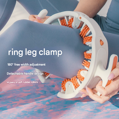 Grey and White 360 Massage Roller For Lymphatic Drainage & Cellulite