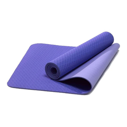 VERPEAK TPE Yoga Mat Dual Color (Lavender) with Yoga Bag and Strap