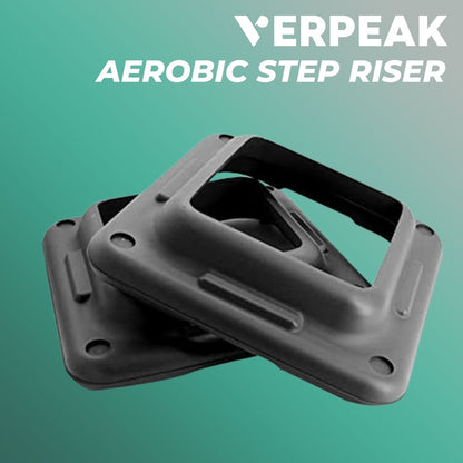 VERPEAK Aerobic Step Riser 4pcs Black