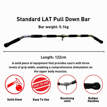 Verpeak Gym Station Attachment Standard LAT Pull Down Bar