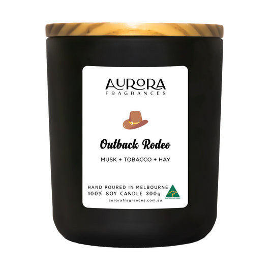 Aurora Outback Rodeo Triple Scented Soy Candle Australian Made 300g