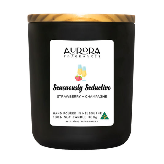 Aurora Sensuously Seductive Triple Scented Soy Candle Australian Made 300g