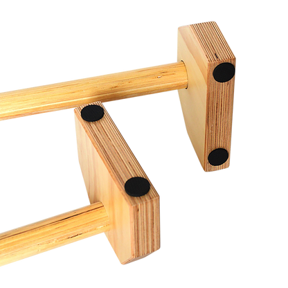 Wooden Parallette Bars Push Up & Dip Workouts